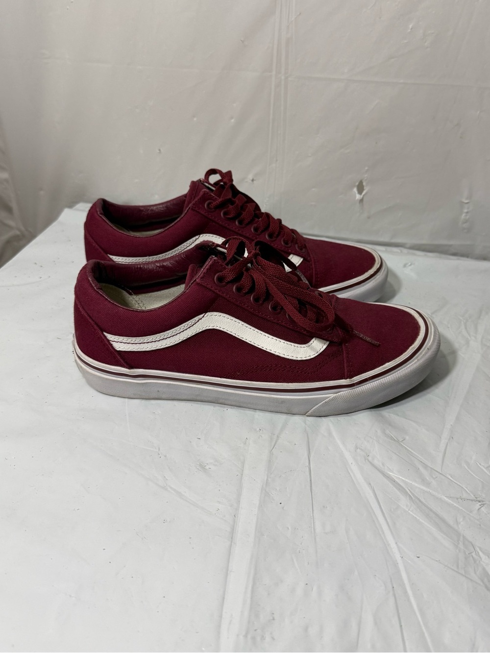 Vans Old Skool men’s shoes burgundy size 7
